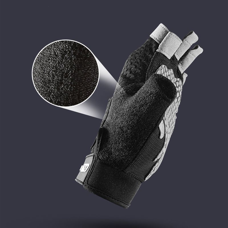 SportLife 1 par träningshandskar halvfinger handflateskydd nylon andningsbara träningshandskar gymhandskar för fitness_voghion.com