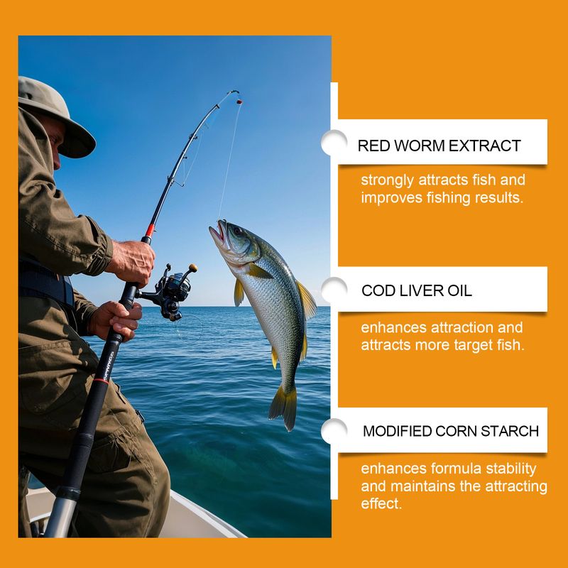 HozoneX Süßer Köder, tragbarer Vorratsbehälter, Graskarpfen, Wildfisch-Lockstoff_voghion.com