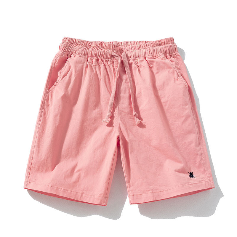 Sommer Neue Paar Candy Shorts Net Rot Gleiche Vielseitige Capris Für Männer Reine Baumwolle Mode Beachwear_voghion.com