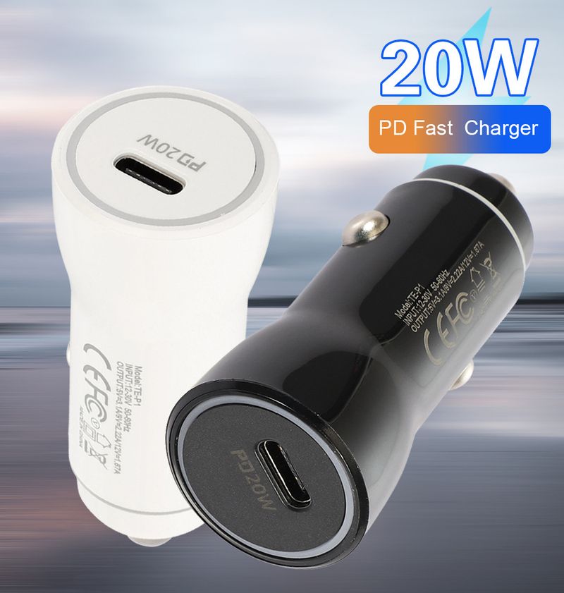 Music Festival  20W Mobile Type-C Charger PD Fast Charging Car Cigarette Lighter_voghion.com