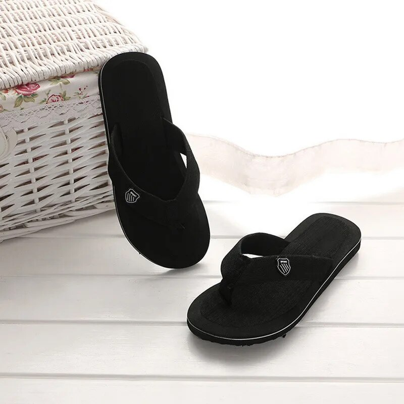 Infradito estivi Sandali da spiaggia Pantofole piatte casual antiscivolo 2023 Scarpe da casa per interni da uomo Scivoli da esterno_voghion.com