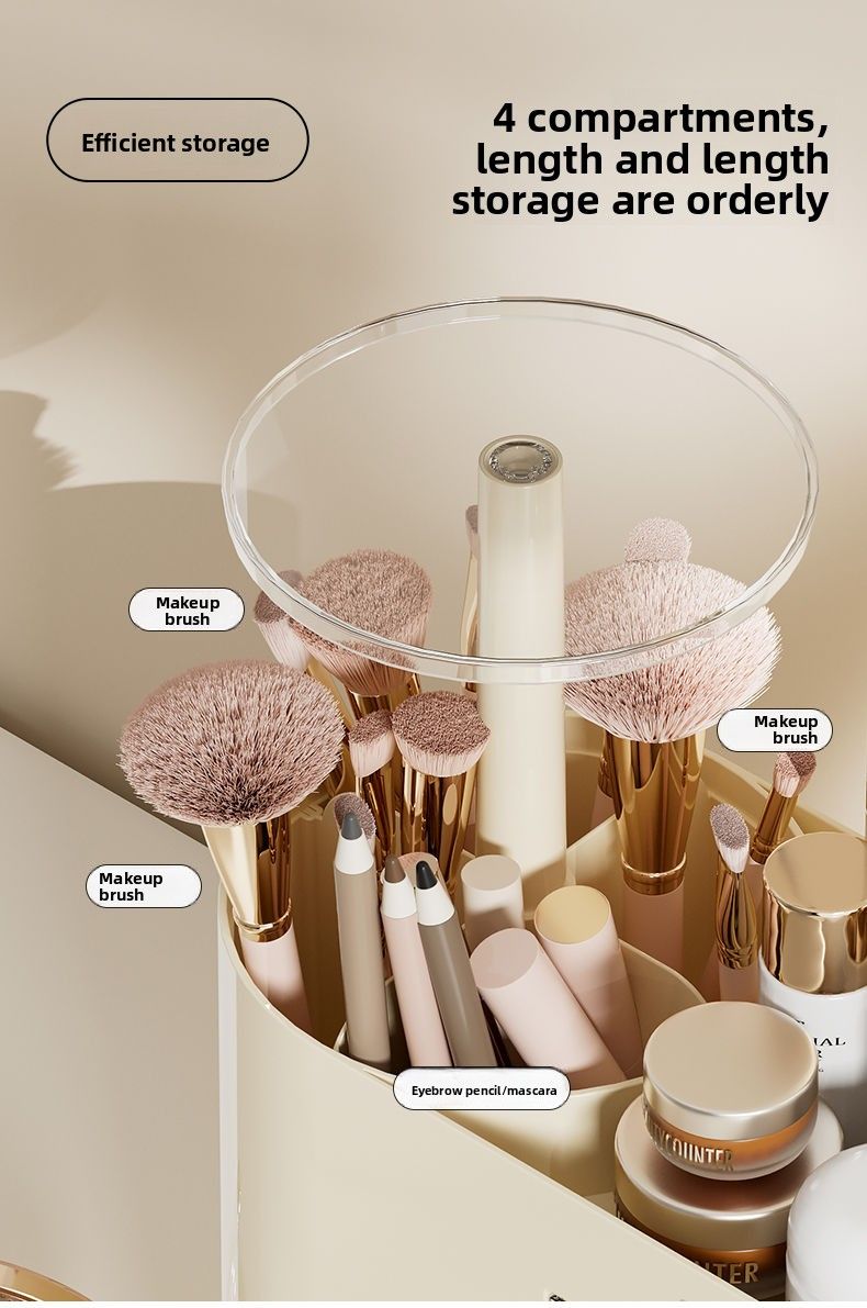Drawer-style Organizer Desktop Vanity Multi-functional Cosmetic Makeup Brush Storage Rack Lipstick Jewelry Box_voghion.com