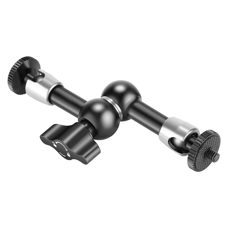 Bras magique à friction de 5,9/9,8 pouces avec deux vis filetées de 1/4 pouce pour flash, lumière LED, microphone, moniteur, super pince_voghion.com
