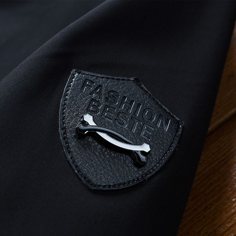Miesten kevät-syksy korealainen slim fit -mallinen yksivärinen ja teini-ikäisten plus-koon takki, miesten tuulenpitävä takki_voghion.com