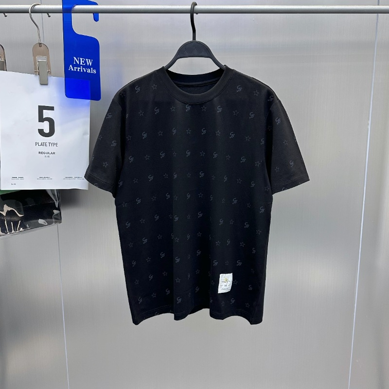 Maglietta da uomo estiva a maniche corte con lettere di marca alla moda, completamente stampata, a maniche corte, per coppie, alla moda, B1DAD2125_voghion.com