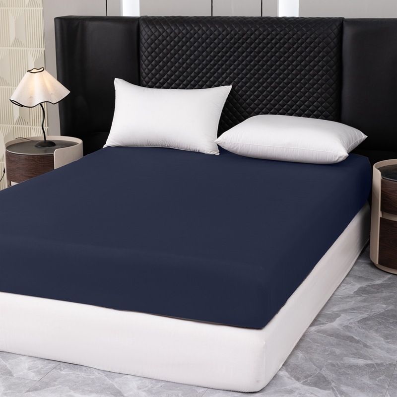 Solid Color Fitted Mattress Protector - Waterproof & Dustproof (Elastic Deep Pocket Hypoallergenic Breathable Fabric Universal Size)_voghion.com