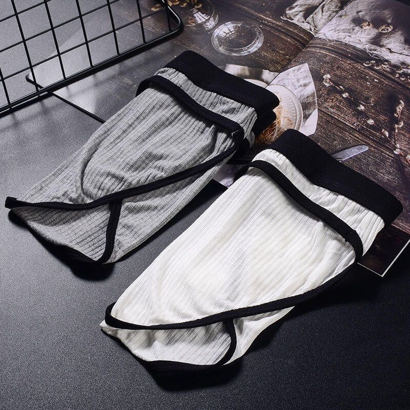 Sexy Men's Underwear With Ribbed Gay Briefs, Bulge Pouch, U-Convex Lingerie_voghion.com