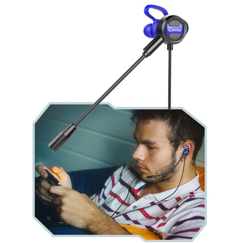 G31 Wired Earphone High Fidelity Intelligent Noise Cancelling Lightweight 3.5mm Stereo Sports In-ear Gaming Earbud for_voghion.com