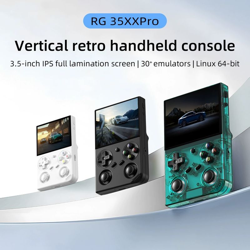 Console de jeu portable sans fil HD RG 35XXpro Open Source, double joystick rétro, connexion au téléviseur Arcade_voghion.com