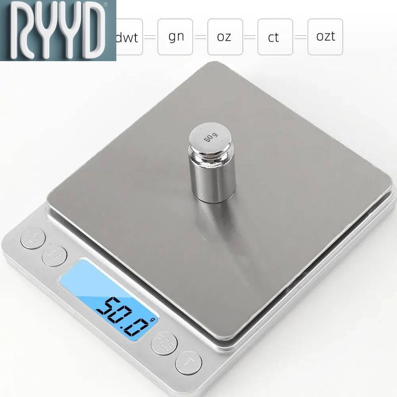 Jewelry Master 3kg/0.1g Mini Scale - LCD Display For Kitchen & Precious Gem Measurement
_voghion.com