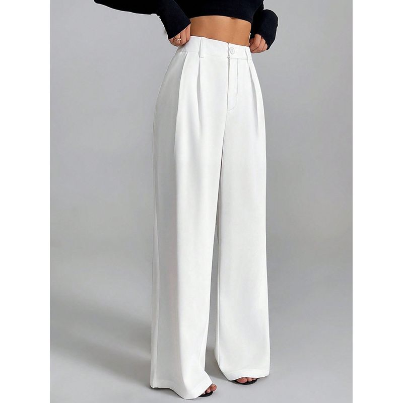Women's Clothing Casual Pants For Women Spring And Autumn New All Match Straight Drape Loose Wide Leg Long Pants_voghion.com