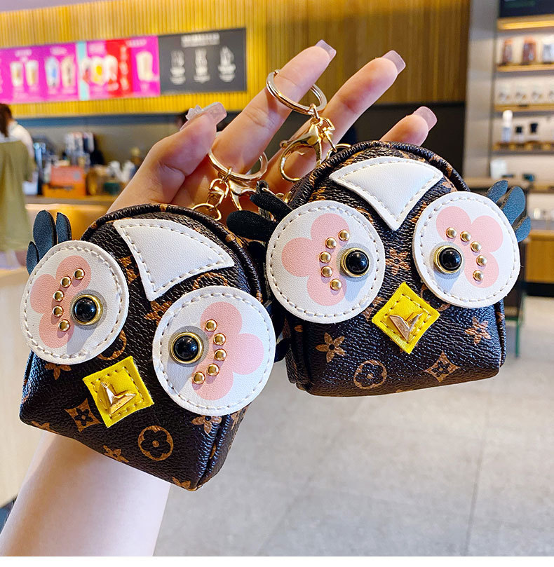Korean Version Of Internet Celebrity LVs Small Wallet Cute Girl Heart Owl Mini Small Schoolbag Style Student Key Coin Purse_voghion.com