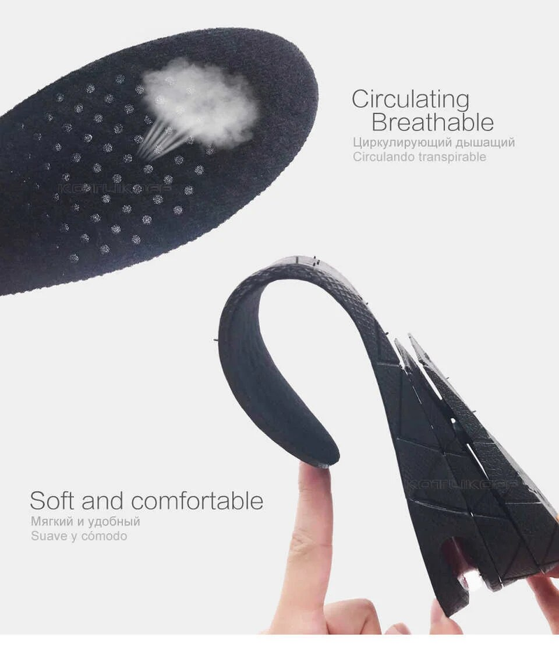 Invisible Increase Feet 3/5/7/9cm Lift Adjustable Cut Shoe Heel Insert Taller Height Insole For Shoes_voghion.com