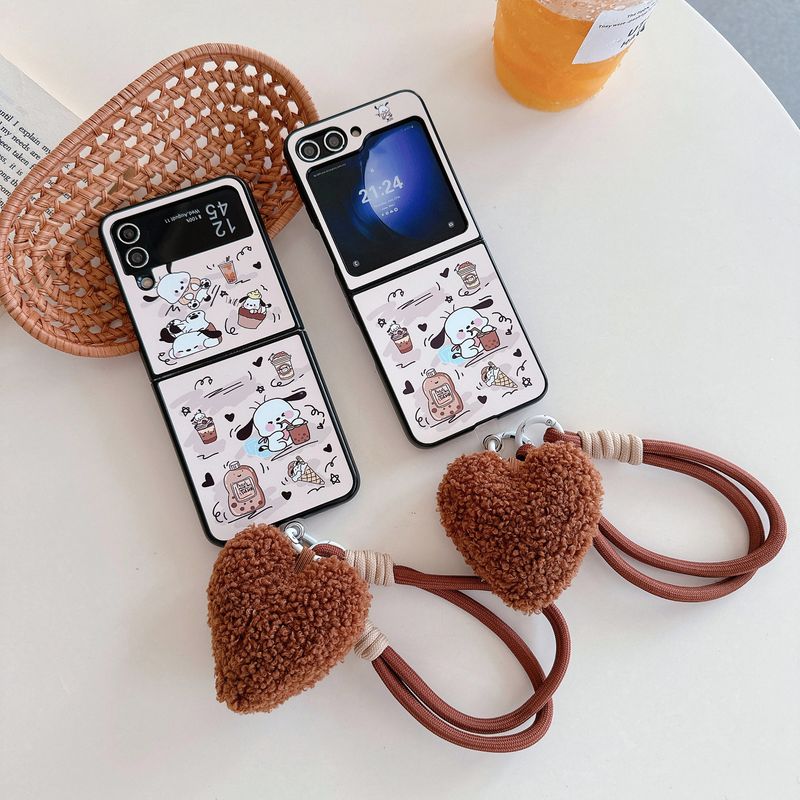 Japanese and Korean cute cartoon for Samsung zflip 5 fold folding screen phone case Samsung Galaxy ZFLIP3/4_voghion.com