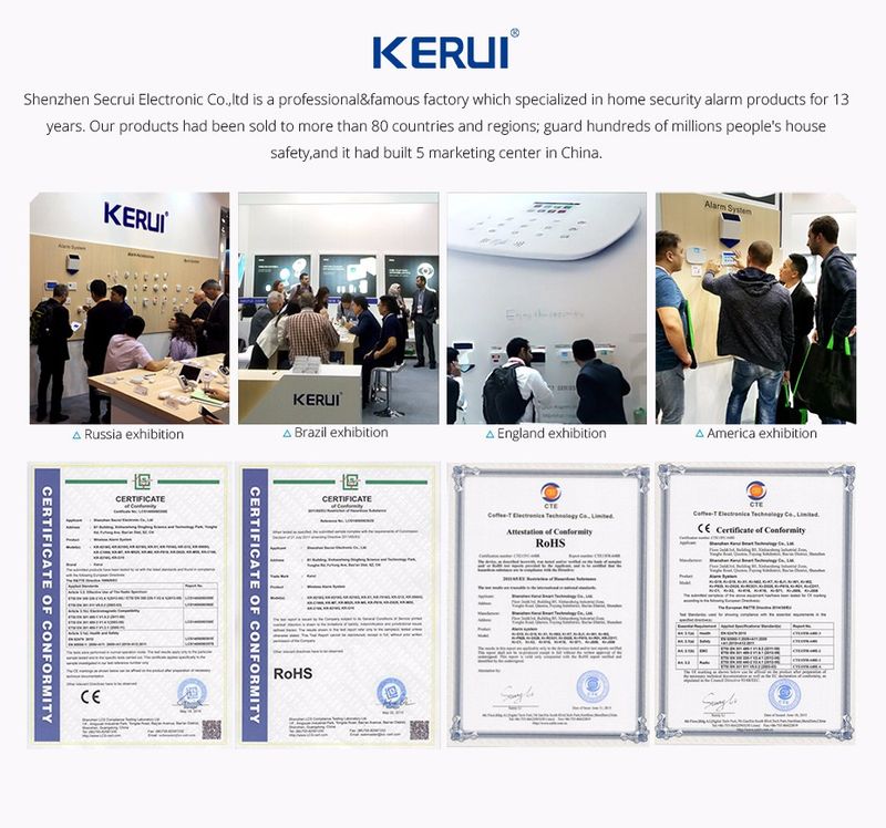 KERUI M525 Wireless Spain Stock 433Mhz Home Security Waterproof Touch Button 150M Long Distance Smart Welcome Doorbell_voghion.com