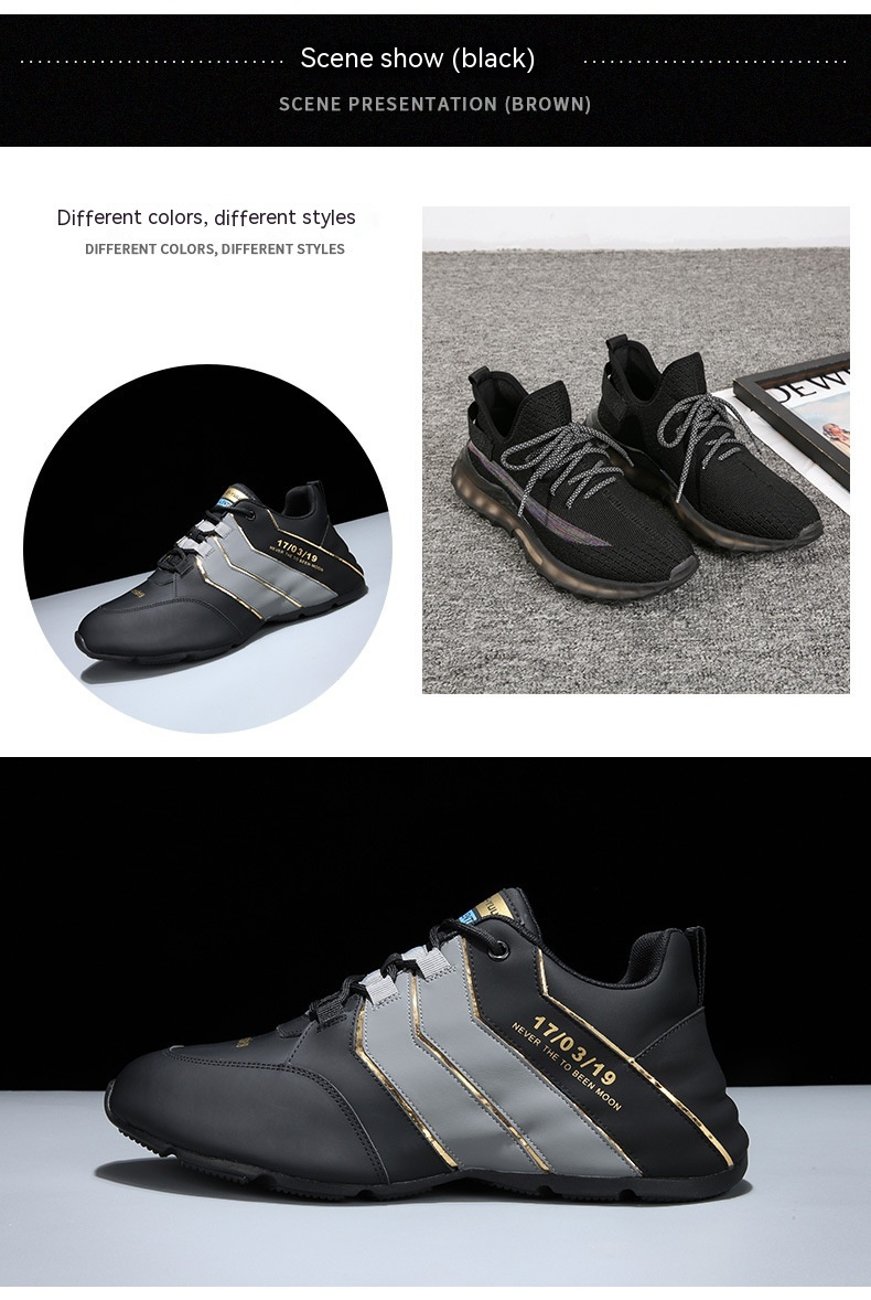 Man Vandringskor Löparskor Arbetsskor Att Rengöra Sneakers Skor Sneakers Syntetiskt Slitstarkt Enkla_voghion.com