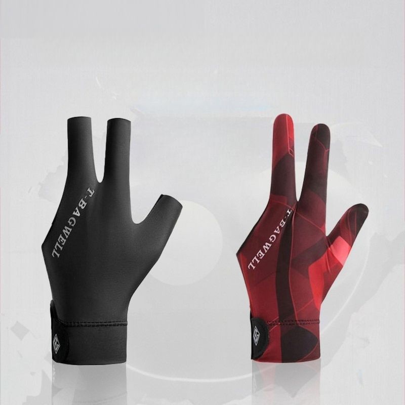 Professionelle Snooker-Achtball-Handschuhe, Dreifinger-Eisseide, hohe Elastizität, leicht, atmungsaktiv, rutschfest_voghion.com