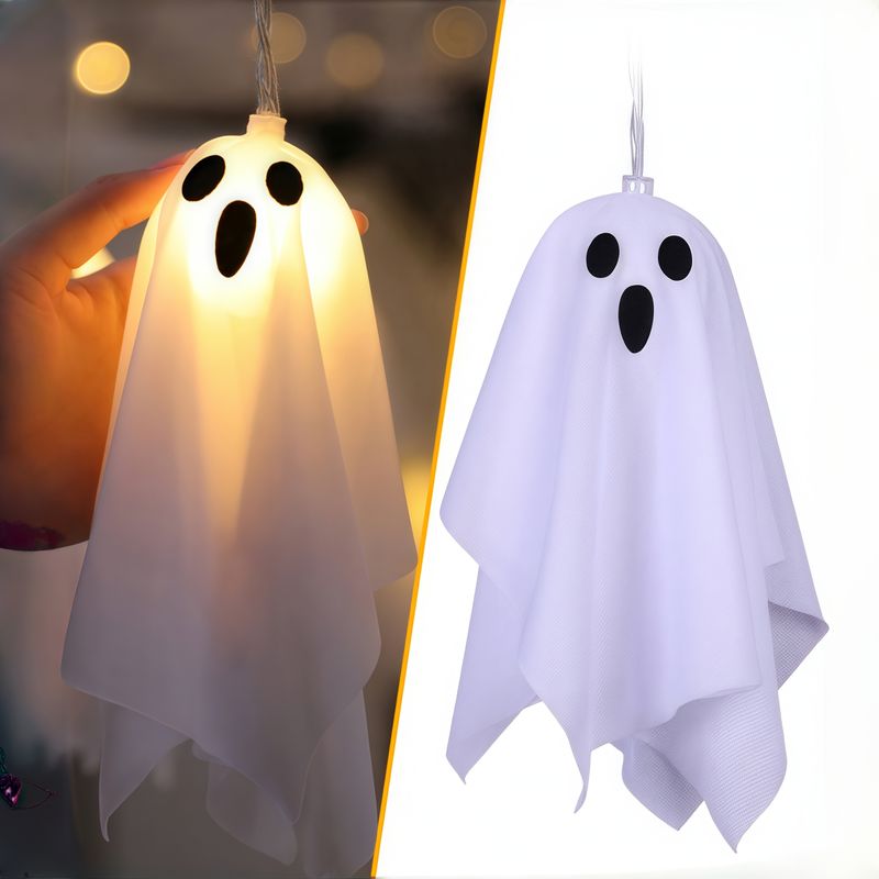 10 Ghost Ice Bar Lights Halloween Set With 8 Light Modes Battery Powered For Haunted House Party Decorations_voghion.com
