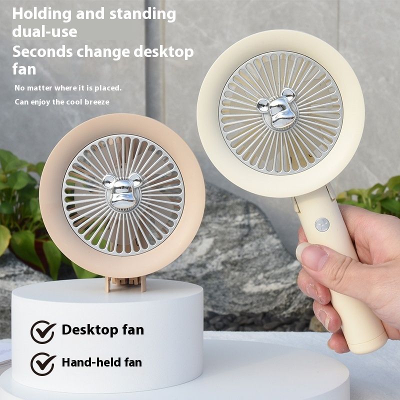 Portable Folding Fan, Desktop USB Charging, Long Battery Life, Multiple Adjustable Levels, Handheld Small Fan_voghion.com