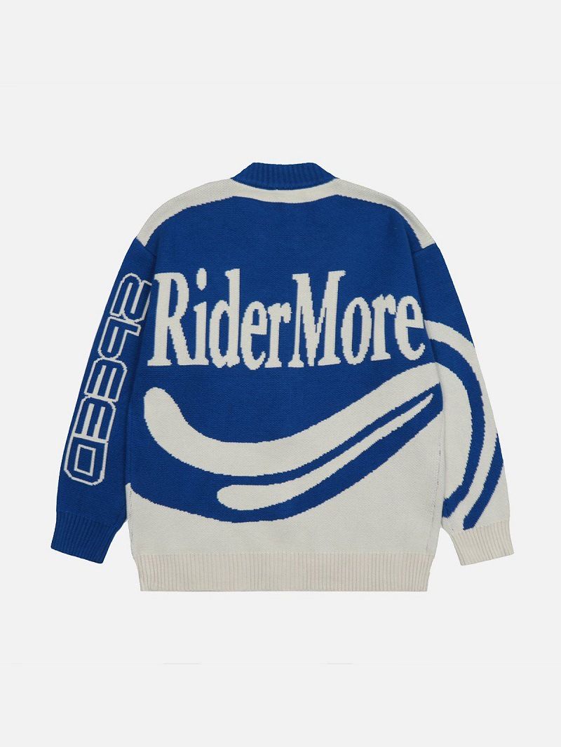 Damenbekleidung Mode Ästhetischer Strickpullover mit Reißverschluss_voghion.com