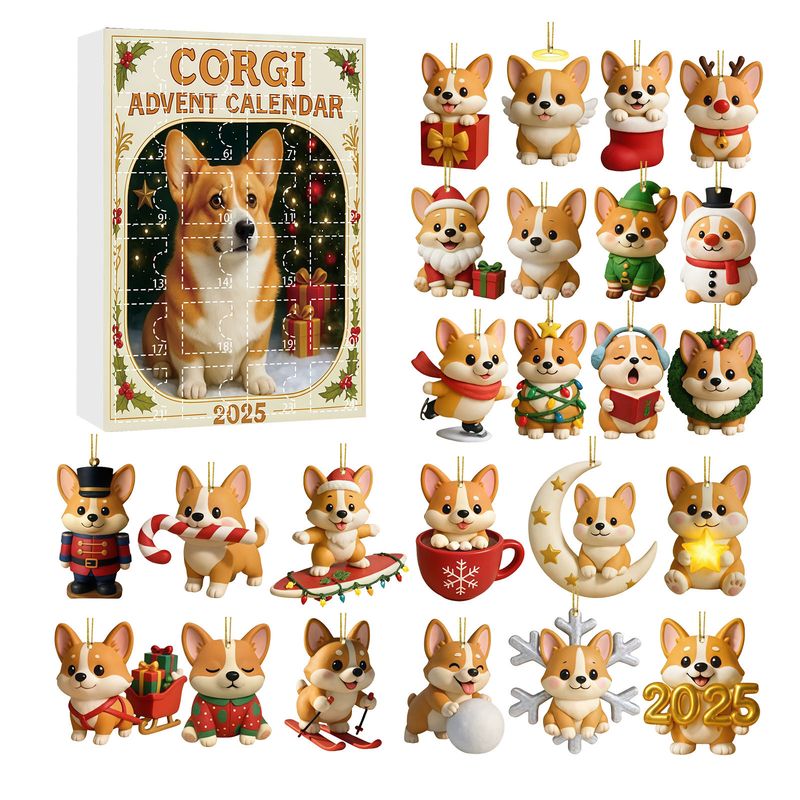 2025 Christmas Advent Calendar Blind Boxes, Cute Pet Series Blind Boxes, Christmas Tree Holiday Decorations_voghion.com