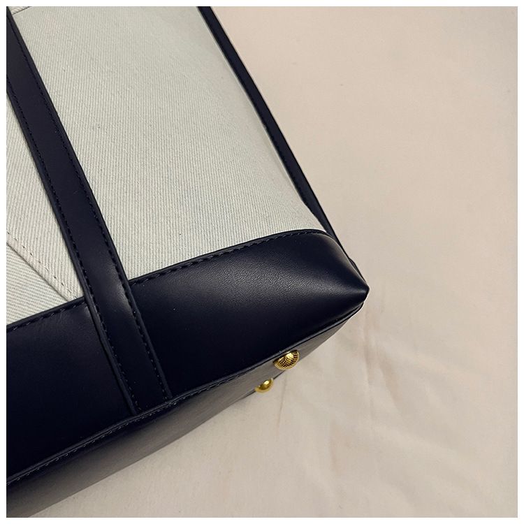 Women's Tote Bags Casual Large-capacity Handbag, Women's Fashionable Color-blocked Single-shoulder Bag, Commuting Tote Bag For Work_voghion.com