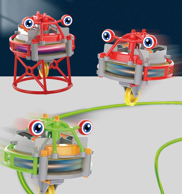 Robô monociclo autoequilibrado – Kit de construção STEM giroscópico inteligente para crianças (elétrico, montagem faça você mesmo, presente para aprendizado de ciências, plástico ABS)_voghion.com