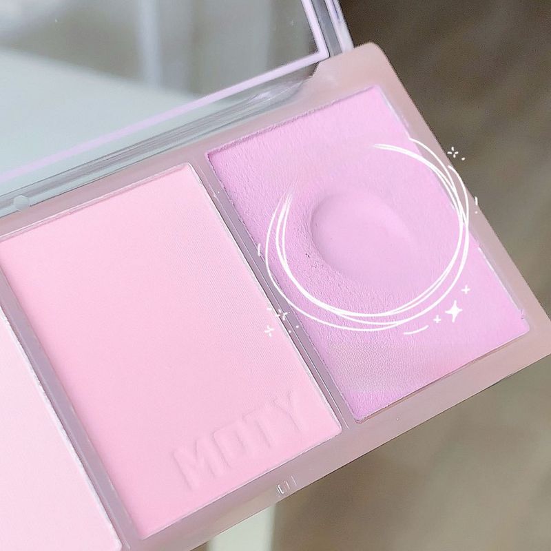 MOTY dreifarbiges Rouge-Püree-Rouge-Puder ist zart und einfach zu handhaben, um die Farbe und Vitalität des Mädchens zu zeigen, tragbar und günstig_voghion.com