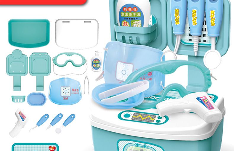 Cross Border Children's Pretend Kitchen Toy Set Educational Doctor Storage Box Boy Girl Toy Gift_voghion.com