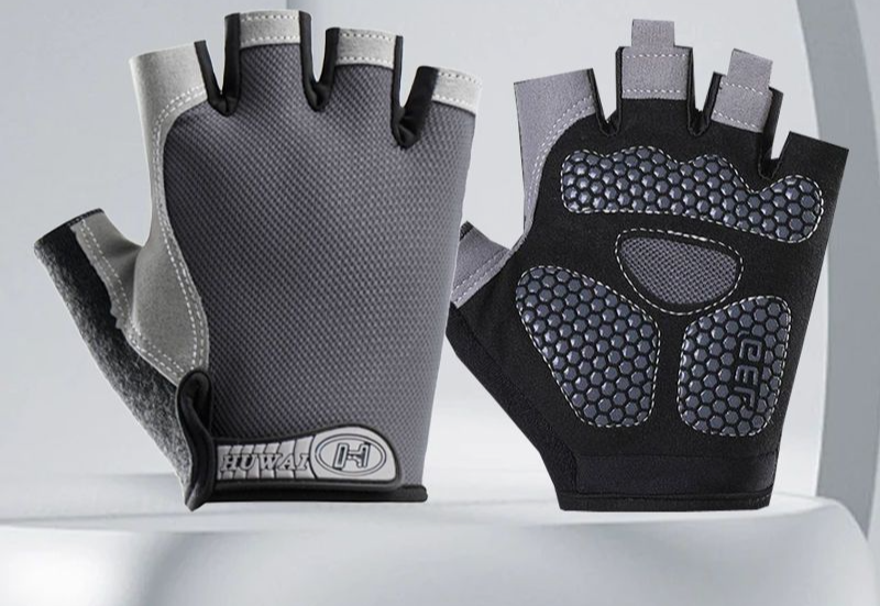 Barra per trazioni per ciclismo sportivo a mezze dita, resistente all'usura, per uomini e donne, per fitness all'aperto, anti-calli, ispessita e antiscivolo_voghion.com