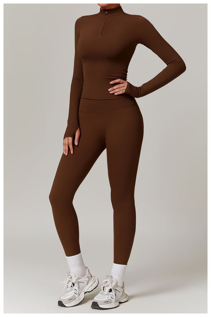 Women's Clothing Autumn And Winter Quick Drying Long Sleeved Yoga Clothes Outdoor Training Running T Shirt Sports Fitness Clothes Tops_voghion.com