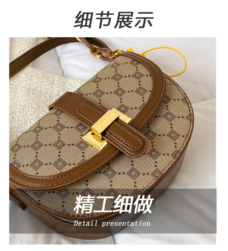 Bolso de mujer 2023 nuevo bolso de sillín bolso de hombro de marea bolso pequeño bolso cruzado de mujer_voghion.com