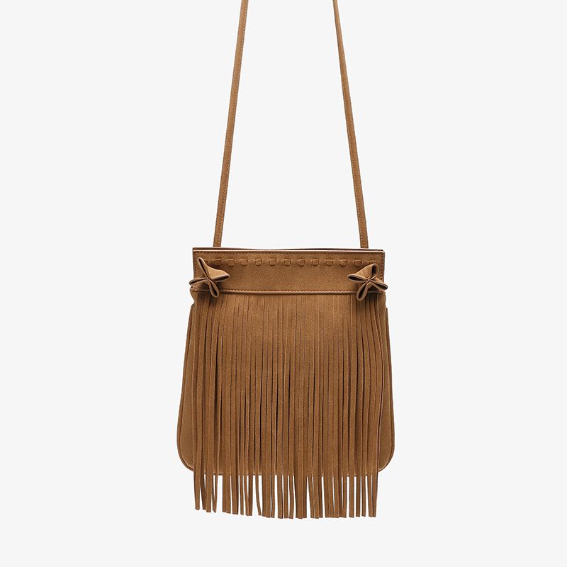Borsa a tracolla semplice e versatile, in stile bohémien, con nappa, da donna_voghion.com