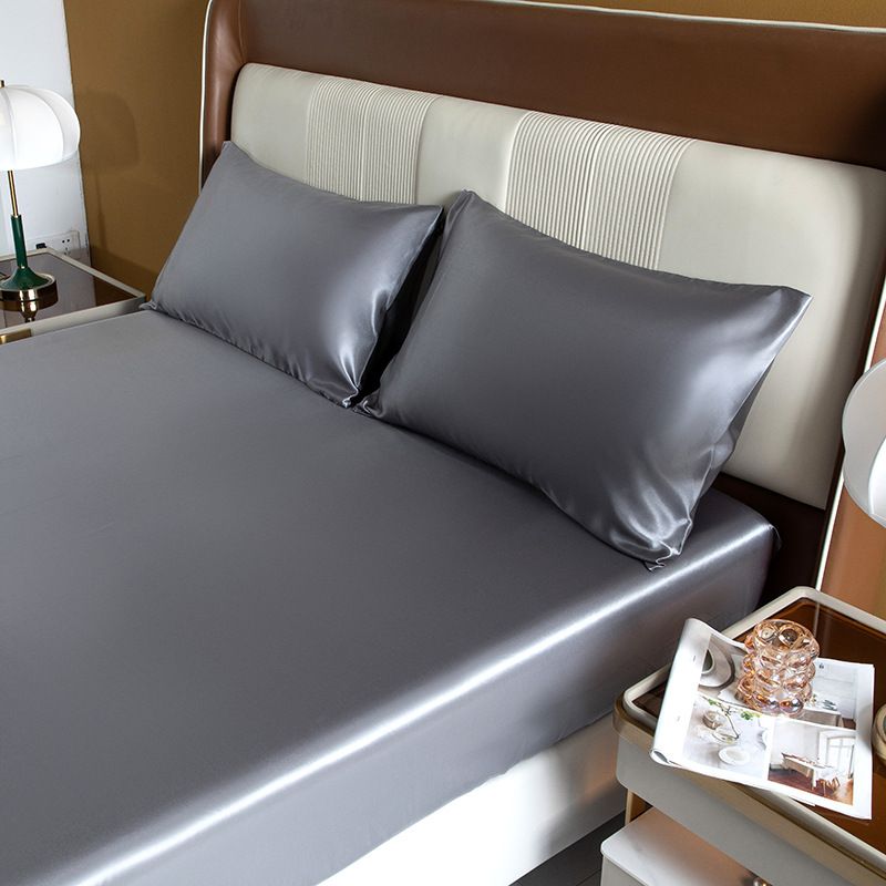 Protège-matelas d'été en satin soyeux et lavable - 1 pièce_voghion.com
