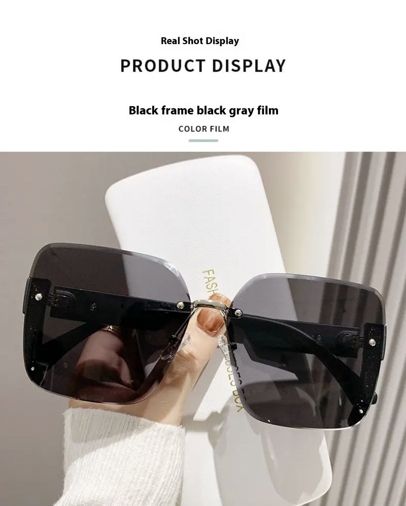 Lunettes de soleil tendance à paillettes fines pour femmes, protection UV, nouveau style 2025_voghion.com