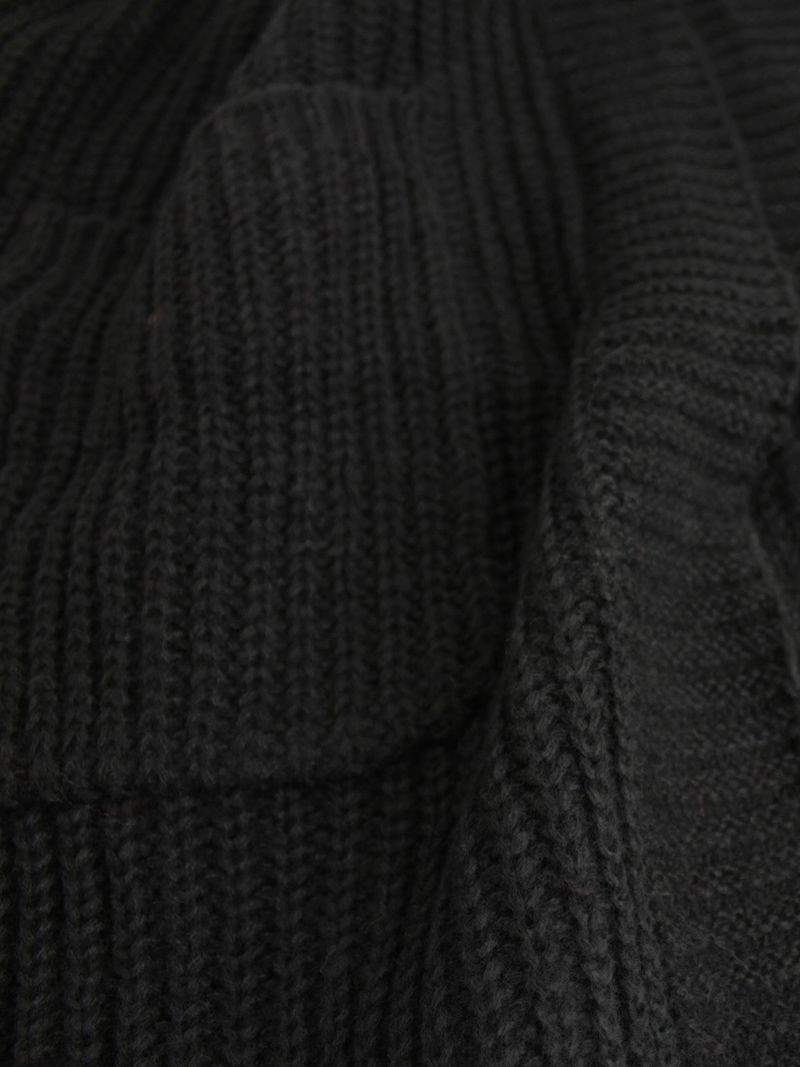 Cardigan oversize da donna con scollo a V, maniche lunghe, tasche, in morbida maglia aperta sul davanti per un comfort casual (nero, grigio chiaro, grigio scuro)_voghion.com