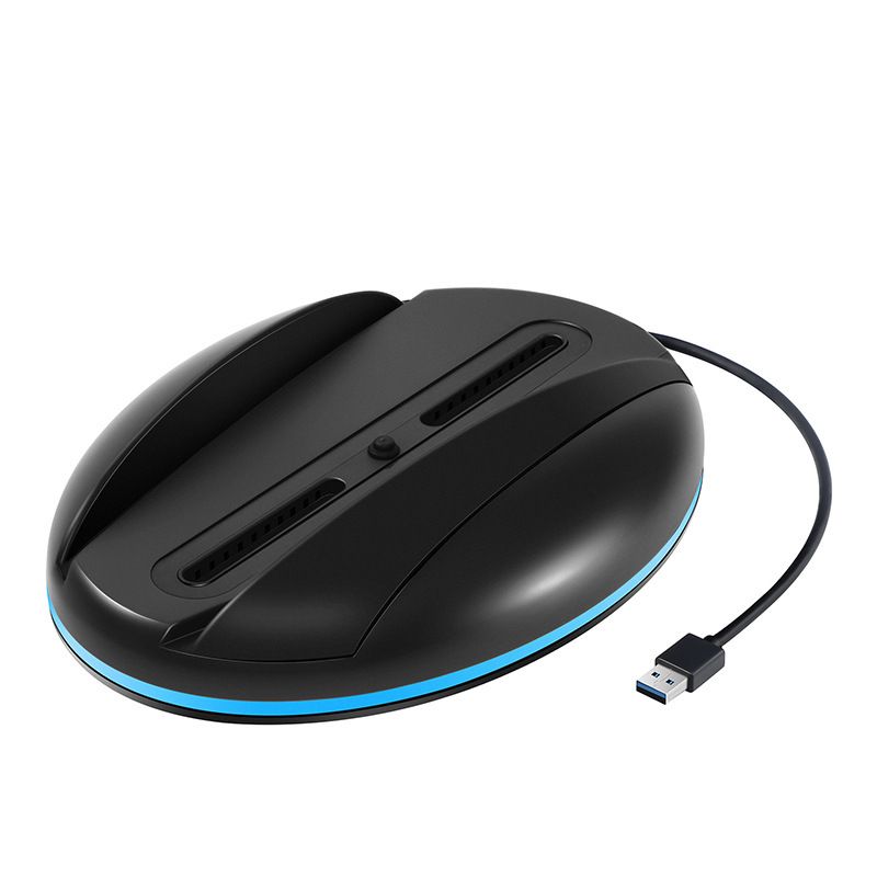 RGB-LED-Atmosphäre, vertikale Beleuchtung, Basishalter, Ständer, horizontale Station mit USB-Hub für Gamepad/Tastatur für die PS5-Spielekonsole_voghion.com