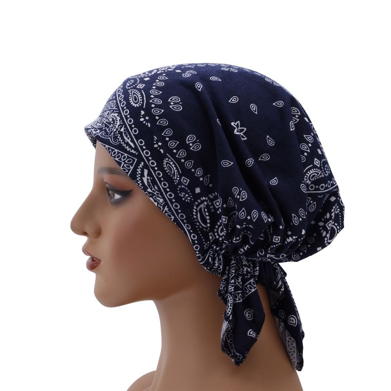 Elastic Cotton Turban Hat – Thin Single-Layer Pullover For Bald Head & Hair Protection_voghion.com
