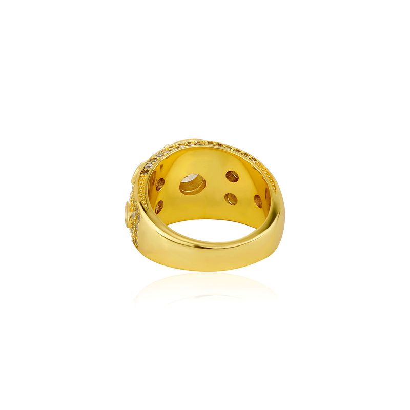 Set di anelli con zirconi cubici per uomo e donna - Anelli eleganti e raffinati in oro e argento per ogni occasione - Taglie 7-11 Gioielli per le mani_voghion.com