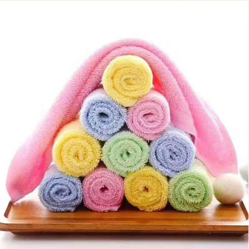 Pure bamboevezel vierkante sleep voor baby's en jonge kinderen, sterk absorberende olie en multifunctioneel afwassen_voghion.com