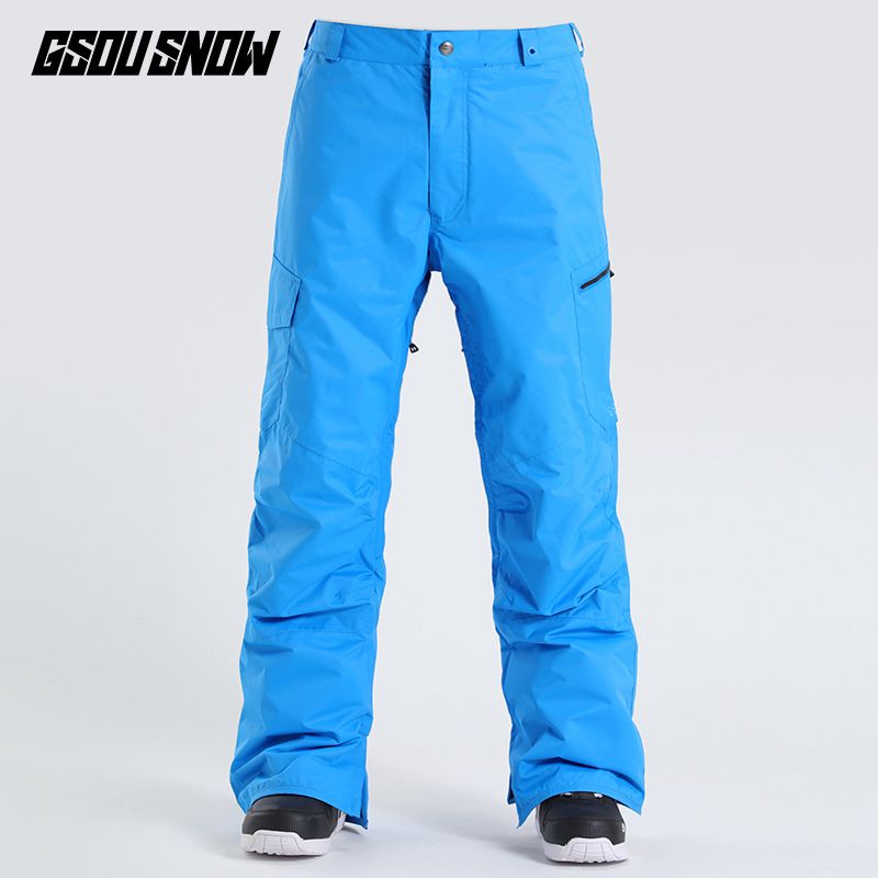 Snowboard Men's snowboard pants Windproof waterproof thickened snowsuit overalls_voghion.com