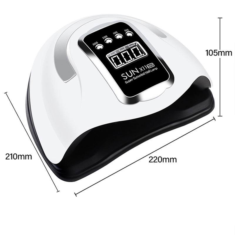 66LEDs negletørrer UV LED neglelampe til hærdning af al gel neglelak med bevægelsessensor Professionelt manicure salon værktøjsudstyr_voghion.com