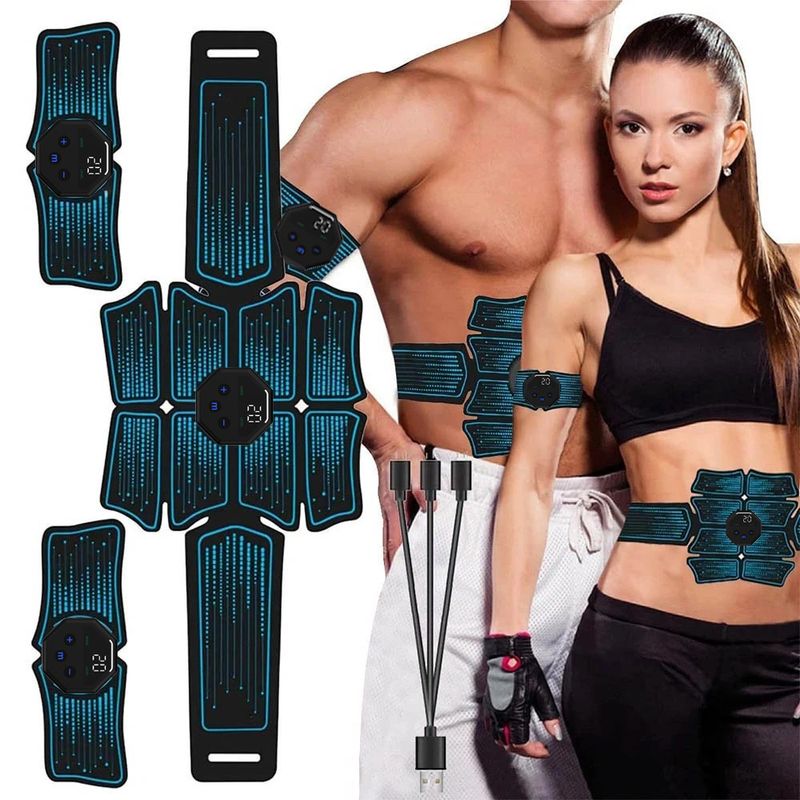EMS Macchina per bruciare i grassi Trainer Cintura intelligente Adesivo muscolare Dispositivo addominale di bellezza_voghion.com
