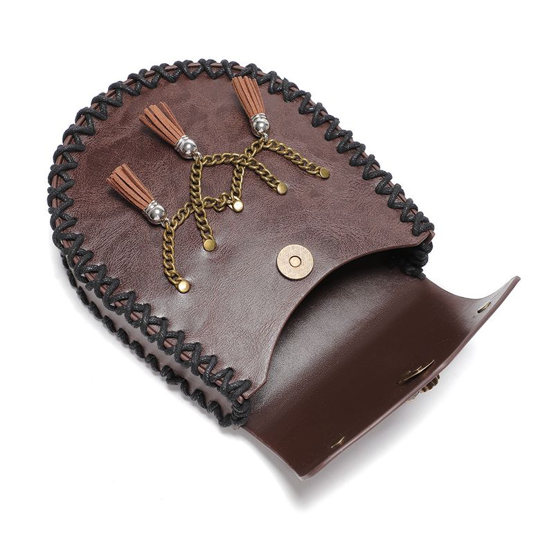 Viking Style Medieval Leather Coin Pouch – Retro Embossed Knight Belt Bag, Vintage Waist Bag for Cosplay and Outdoor Use_voghion.com