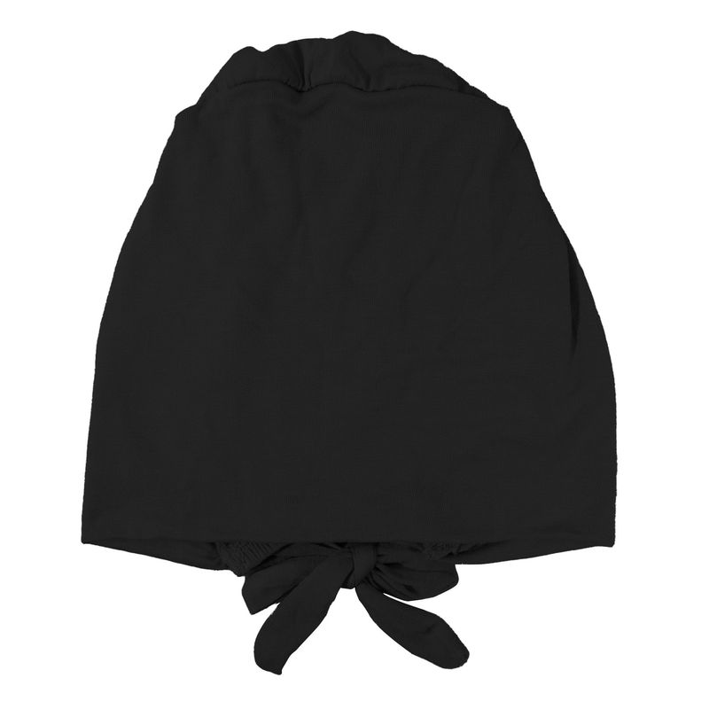 Adjustable Modal Elastic Bottoming Hat - Solid Color Head Covering Scarf With Rope & Lace (Breathable, Comfortable, Stretchy Headwear For Women)_voghion.com