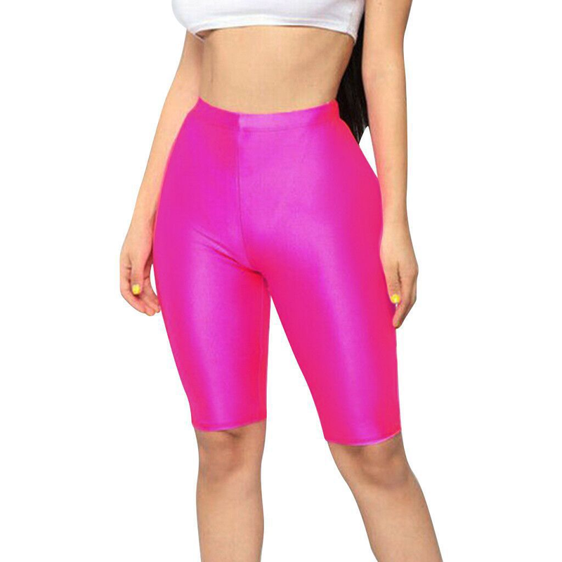 Women's high-waist fluorescent casual shorts_voghion.com