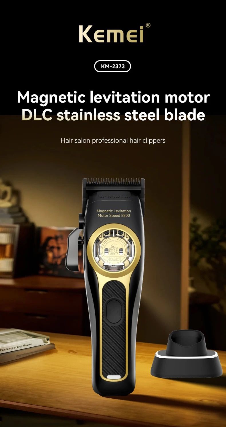 2373 Barber Fade Clippers Profesionalni akumulatorski prirezovalnik električni moški striženje las hine magnetni motor 8800RPM_voghion.com