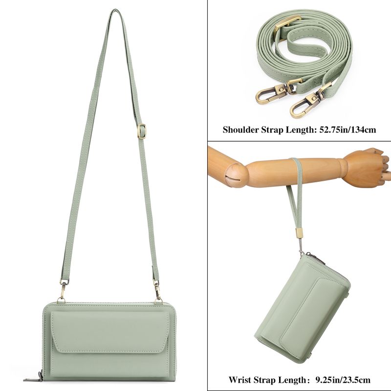 Genuine Leather mobile phone bag crossbody new summer cowhide wallet women's wallet shoulder mobile phone small bag mini_voghion.com