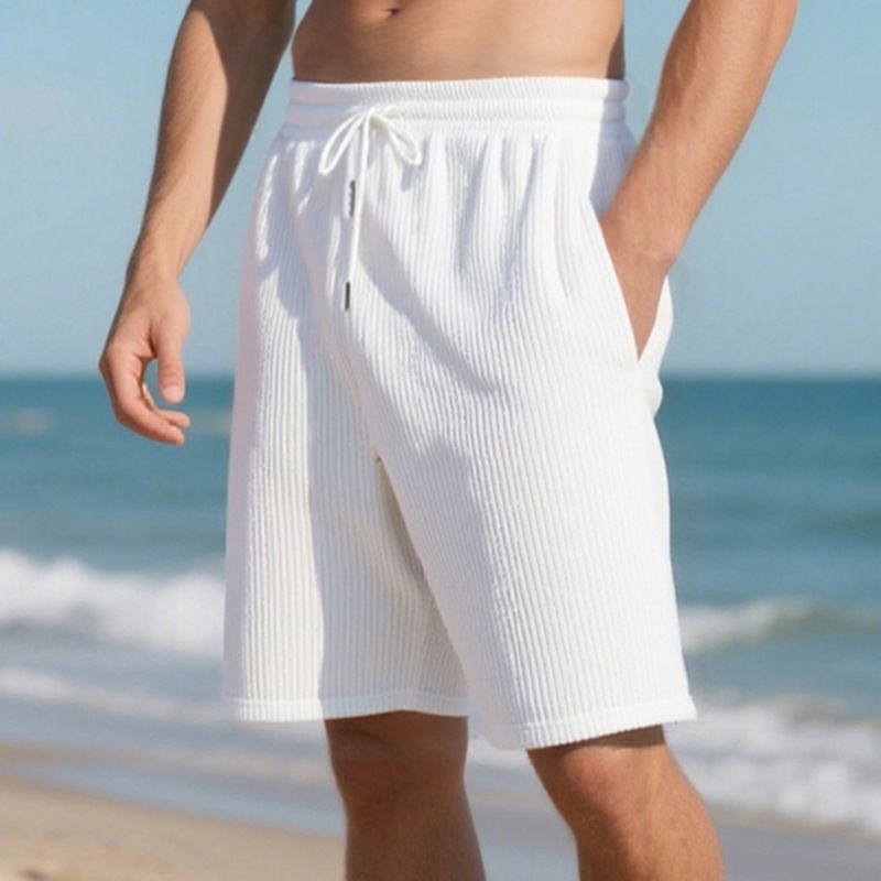 Nouveaux shorts de plage décontractés en jacquard pour hommes, style sport, ample et tendance, pour l'été_voghion.com