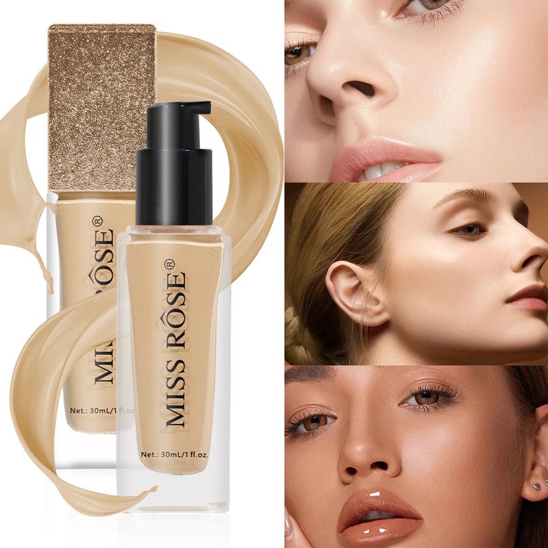 Makeup Long Lasting Waterproof Non Smearing Liquid Foundation Light Natural Clear Sweat Proof Oil Control Concealer Foundation_voghion.com